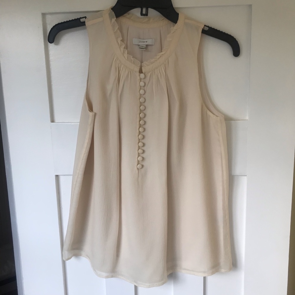 J. Crew Sera Silk Chiffon Blouse